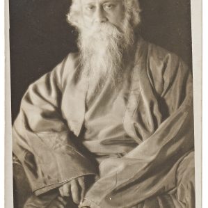Signed Photograph of Rabindranath Tagore by Jindrich Vanek