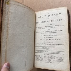 A Dictionary Of The English Language